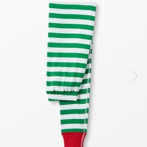 Hanna Andersson Green and White Striped Joggers